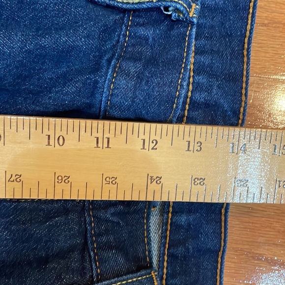 Levi’s 501 Mens 40 x 32 Dark Wash Blue Jeans Button Fly Pockets Western Classic - Picture 9 of 12